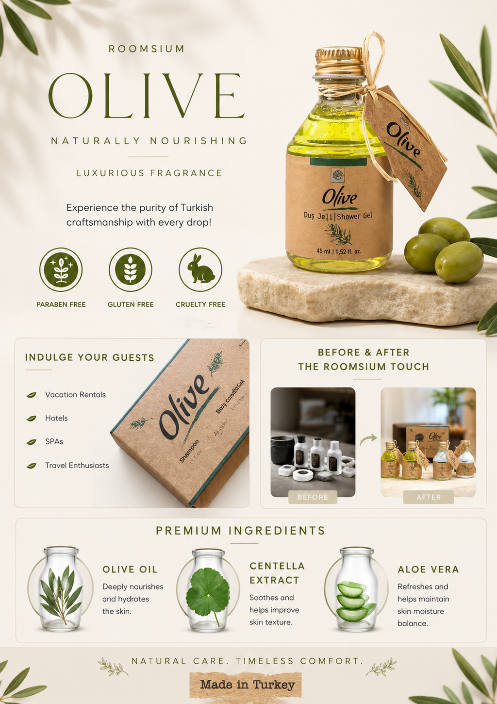 C.R. Select Luxury 125-Piece Olive Blossom Travel Amenities Collection